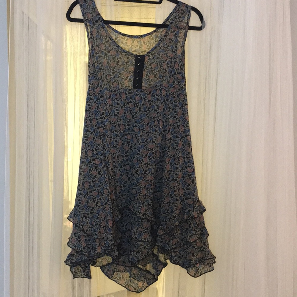 Multi tiered ruffle dress